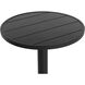 Merano 40 X 36 inch Black Outdoor Bar Table, Round